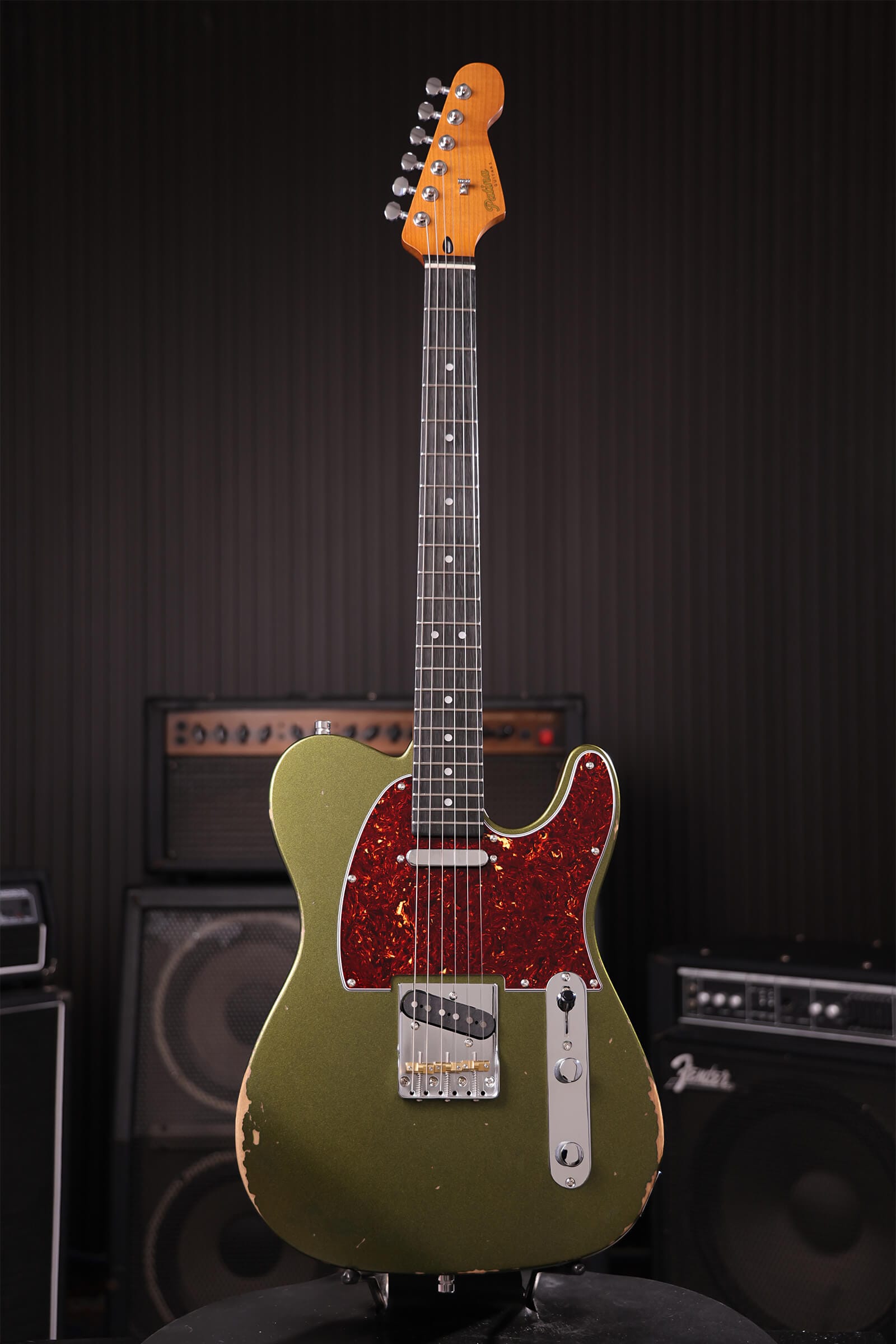 Patina Guitars Elgitarr Patina Guitars PT-6 Sherwood Green Relic tgt11