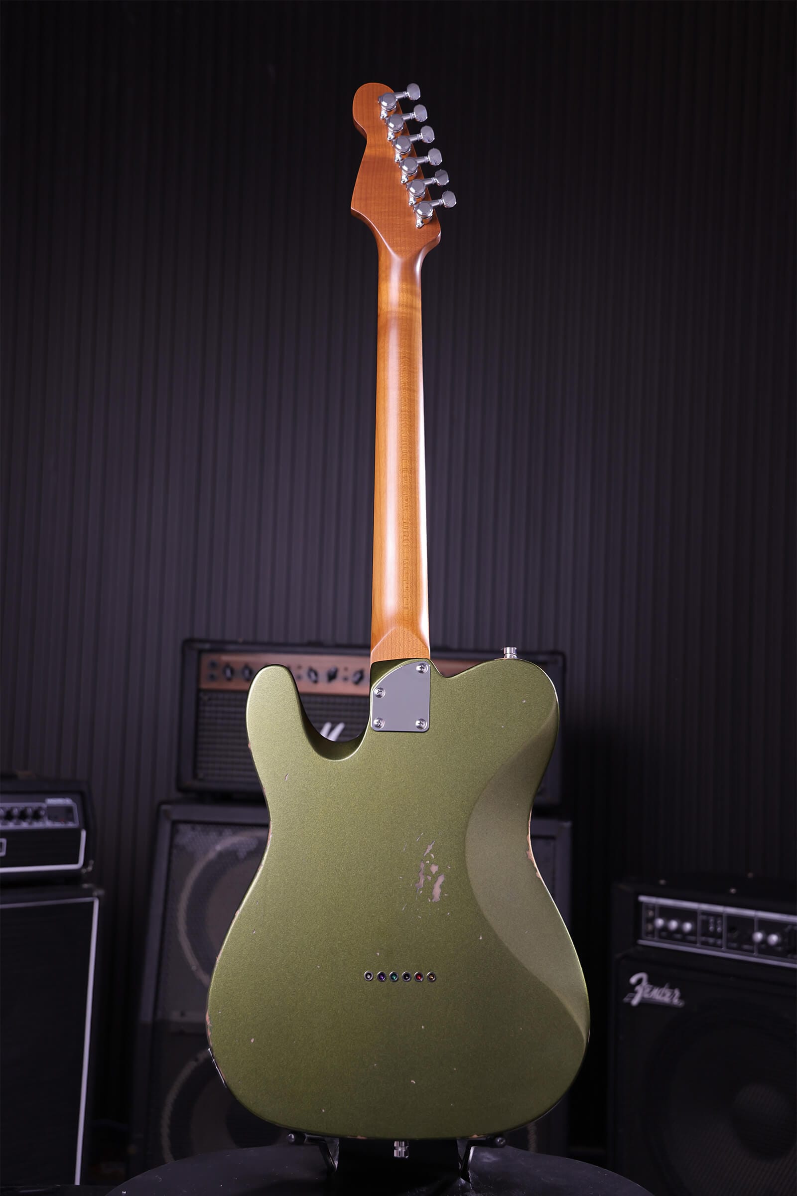 Patina Guitars Elgitarr Patina Guitars PT-6 Sherwood Green Relic tgt11