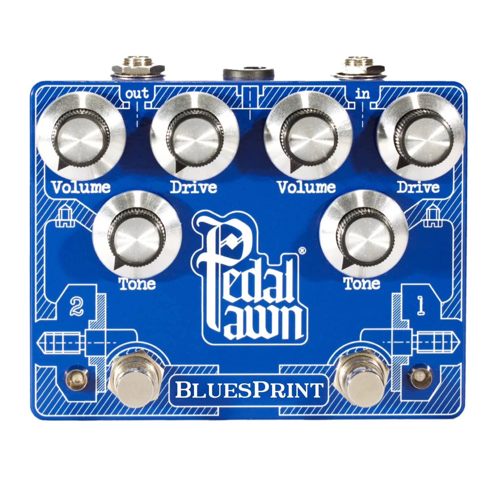 Pedal Pawn Pedaler Pedal Pawn BluesPrint Dual Overdrive tgt11