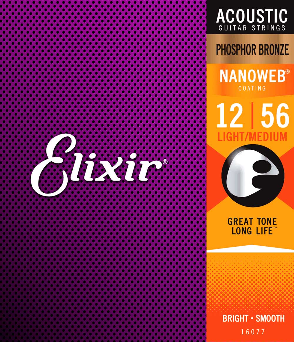 Elixir Acoustic Phosphor Bronze NANOWEB | 012-056