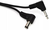 Voodoo Lab Power cable 3.5mm Right Angle both ends 46cm