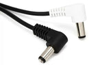 Voodoo Lab Power cable 2.1mm Reverse Polarity Right Angle both ends 46cm