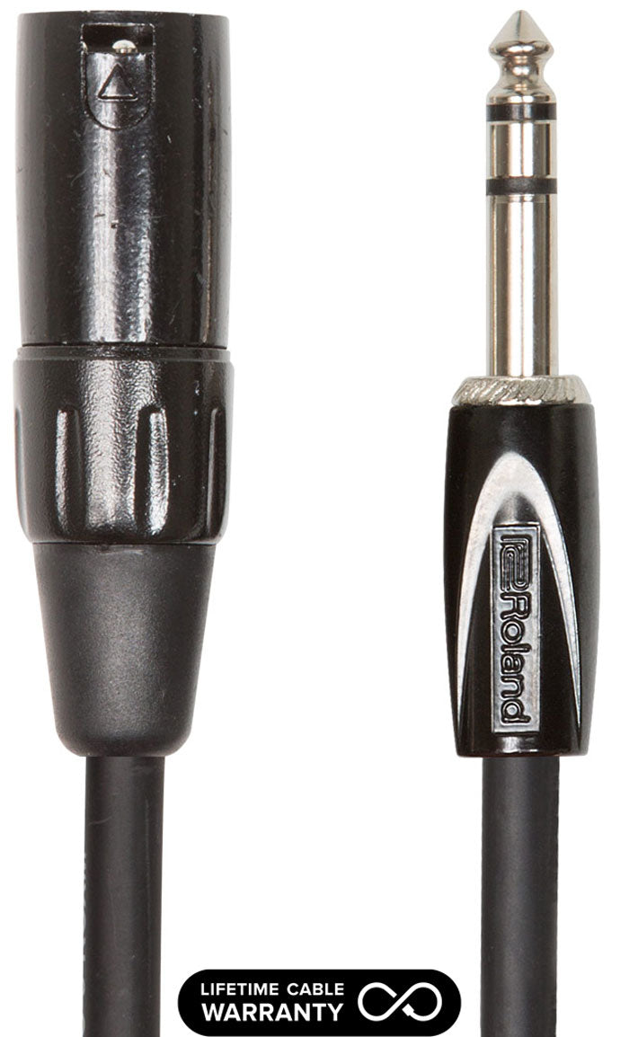 Roland Black Series RCC-10-TRXM 1/4 TRS-XLR Male 3m