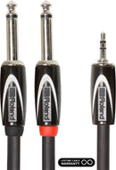 Roland Black Series RCC-10-3528V2 3.5mm TRS-DUAL 1/4, Y Cable 3m
