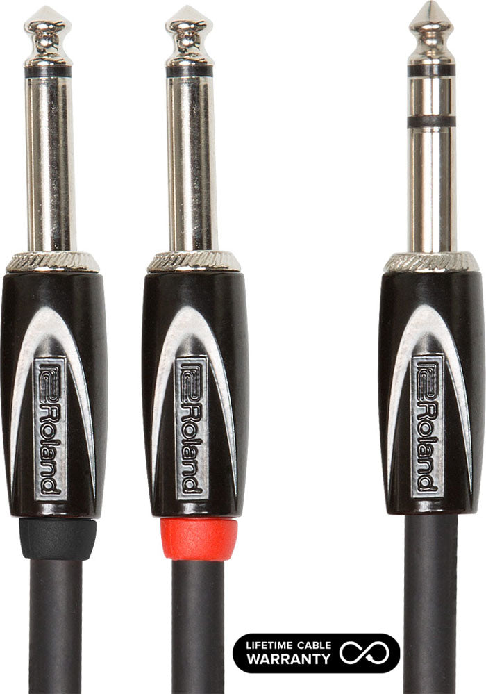 Roland Black Series RCC-10-TR28V2 1/4 TRS-DUAL 1/4 3m