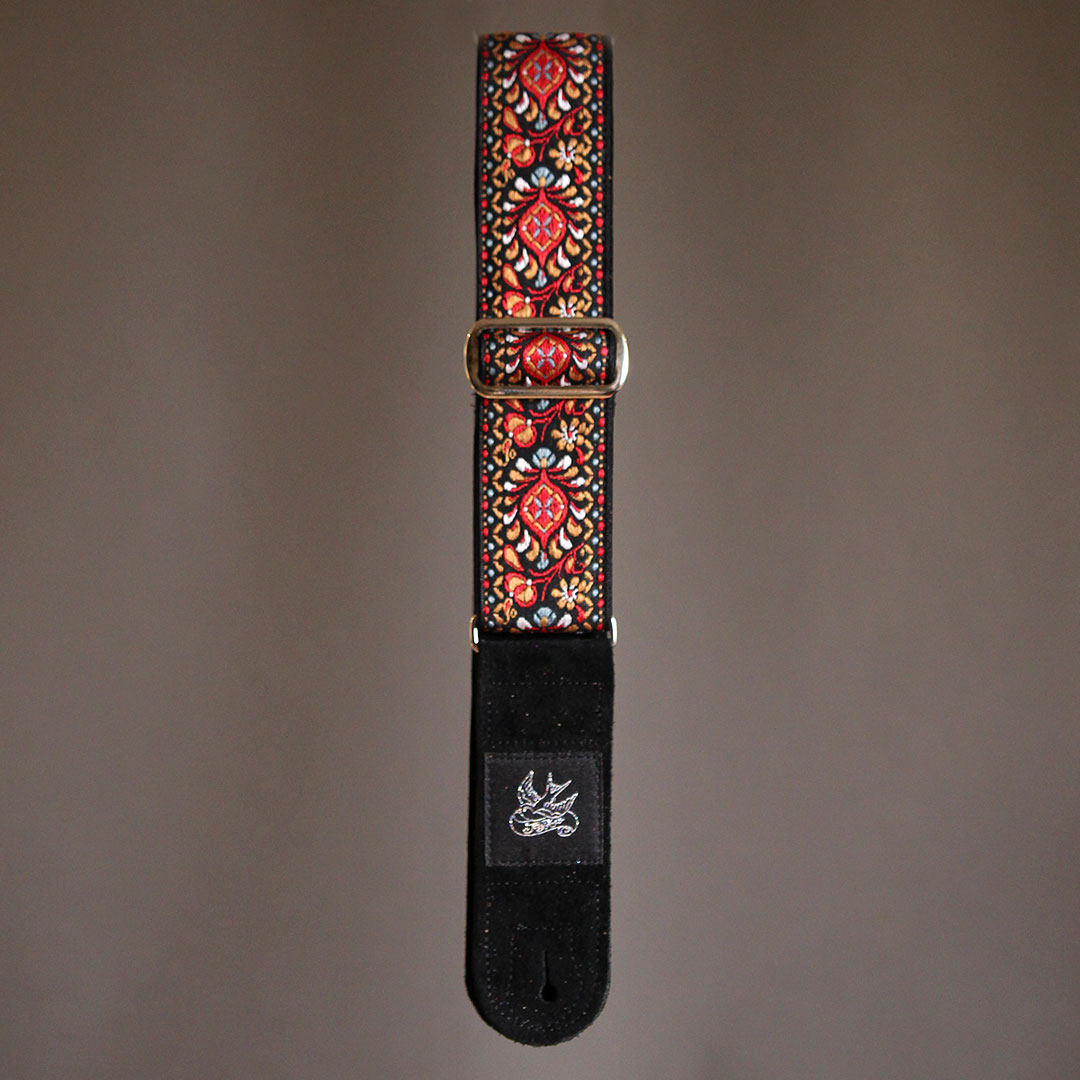 JayKco Red &amp; Brown Flower Woven
