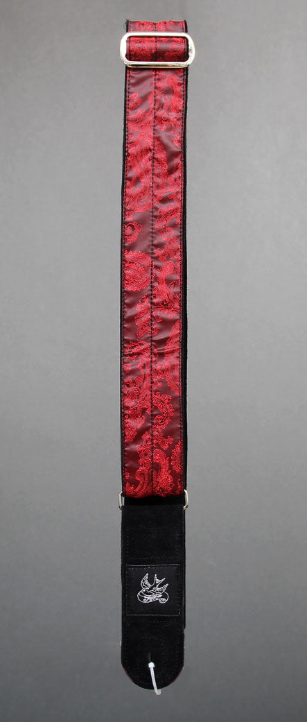 JayKco Red Paisley on Black Suede