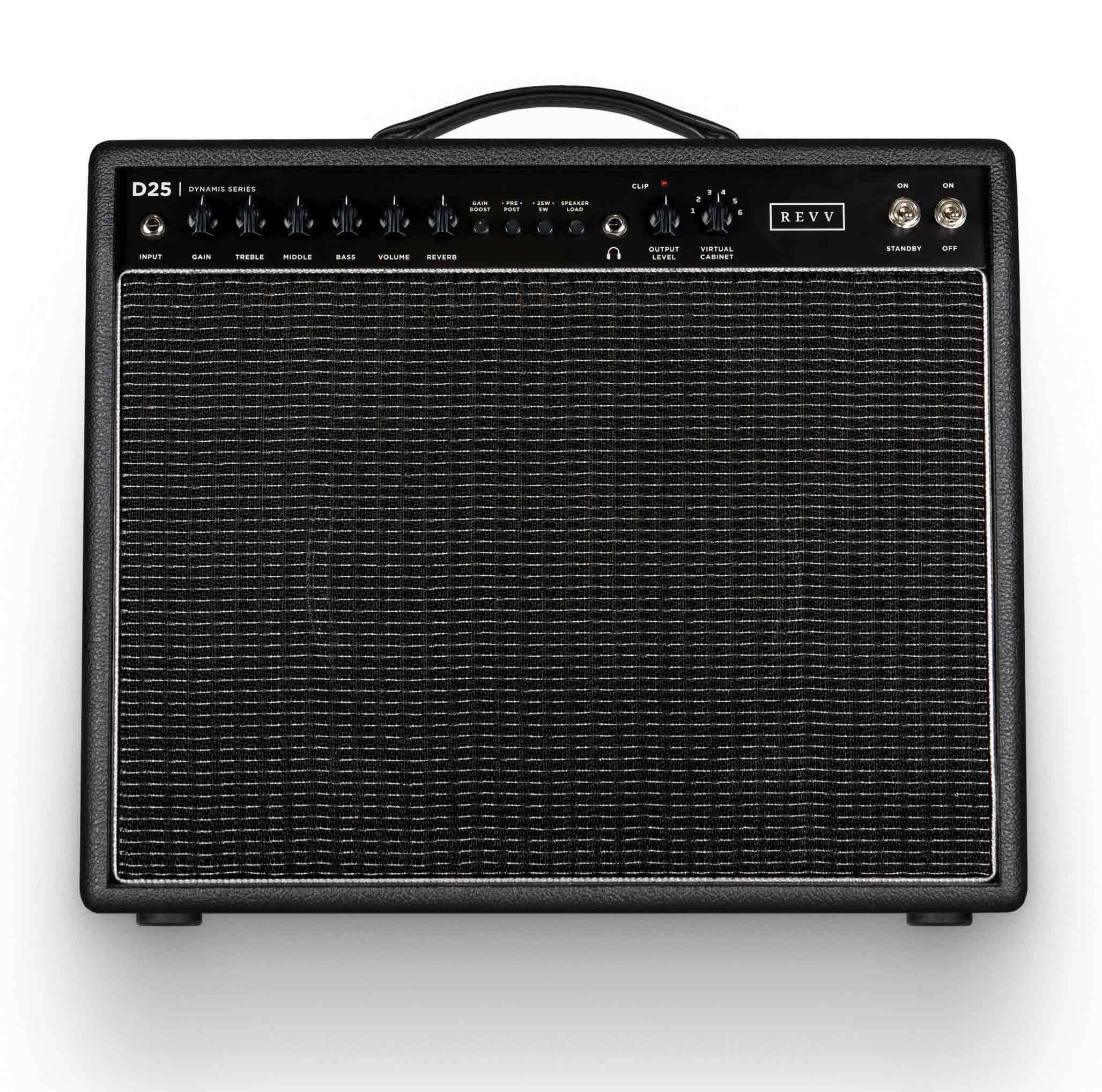 Revv Amps Förstärkare REVV Amps D25 25/5-watt Tube Combo 1x12 Black (6V6) tgt11