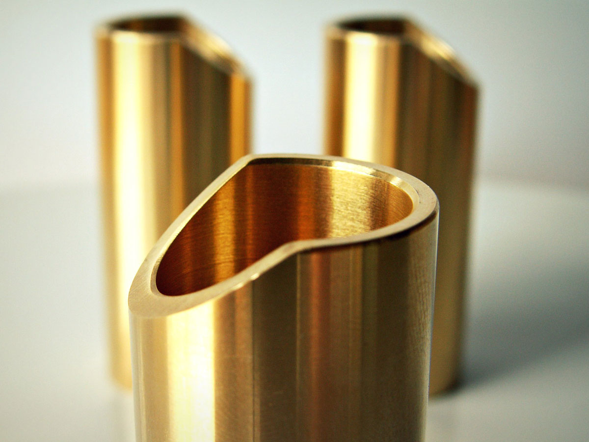 The Rock Slide Polished Brass Guitar Slide LARGE