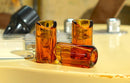 Rockslide Stränginstrument The Rock Slide Moulded Glass Slide - Medium - Amber Edition tgt11