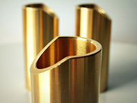 Rockslide Stränginstrument The Rock Slide Polished Brass Guitar Slide MEDIUM tgt11