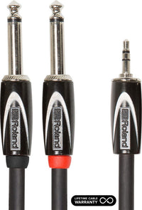 Roland Förstärkare Roland Black Series RCC-10-3528V2 3.5mm TRS-DUAL 1/4, Y Cable 3m tgt11