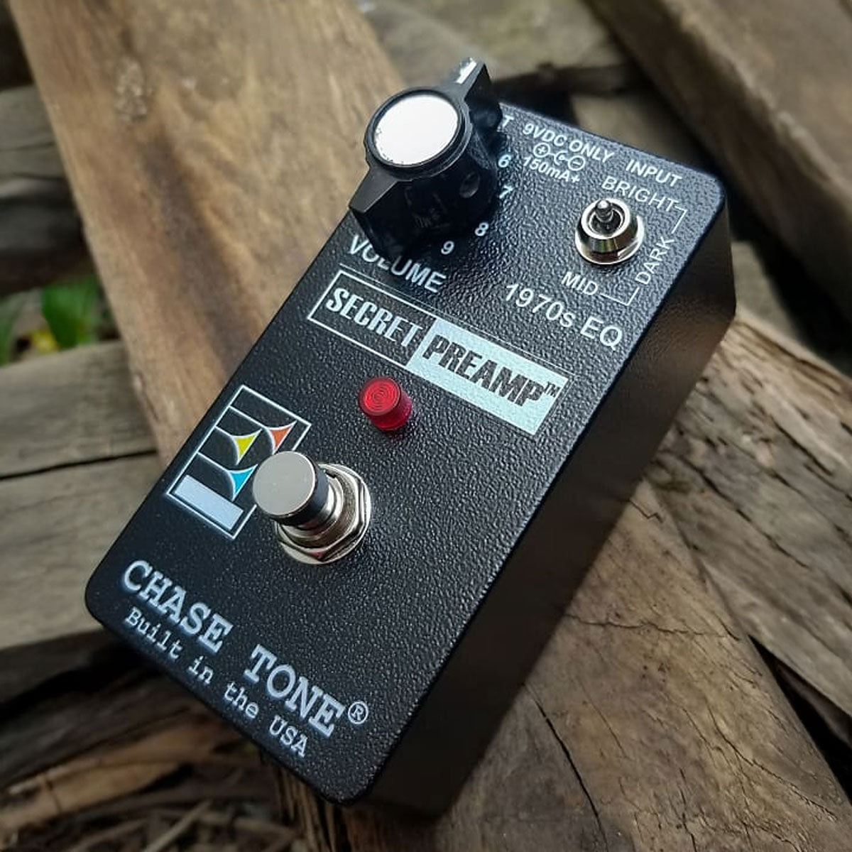 Chase Tone Secret Preamp Custom Black w late 70s EP3 Propeller knob