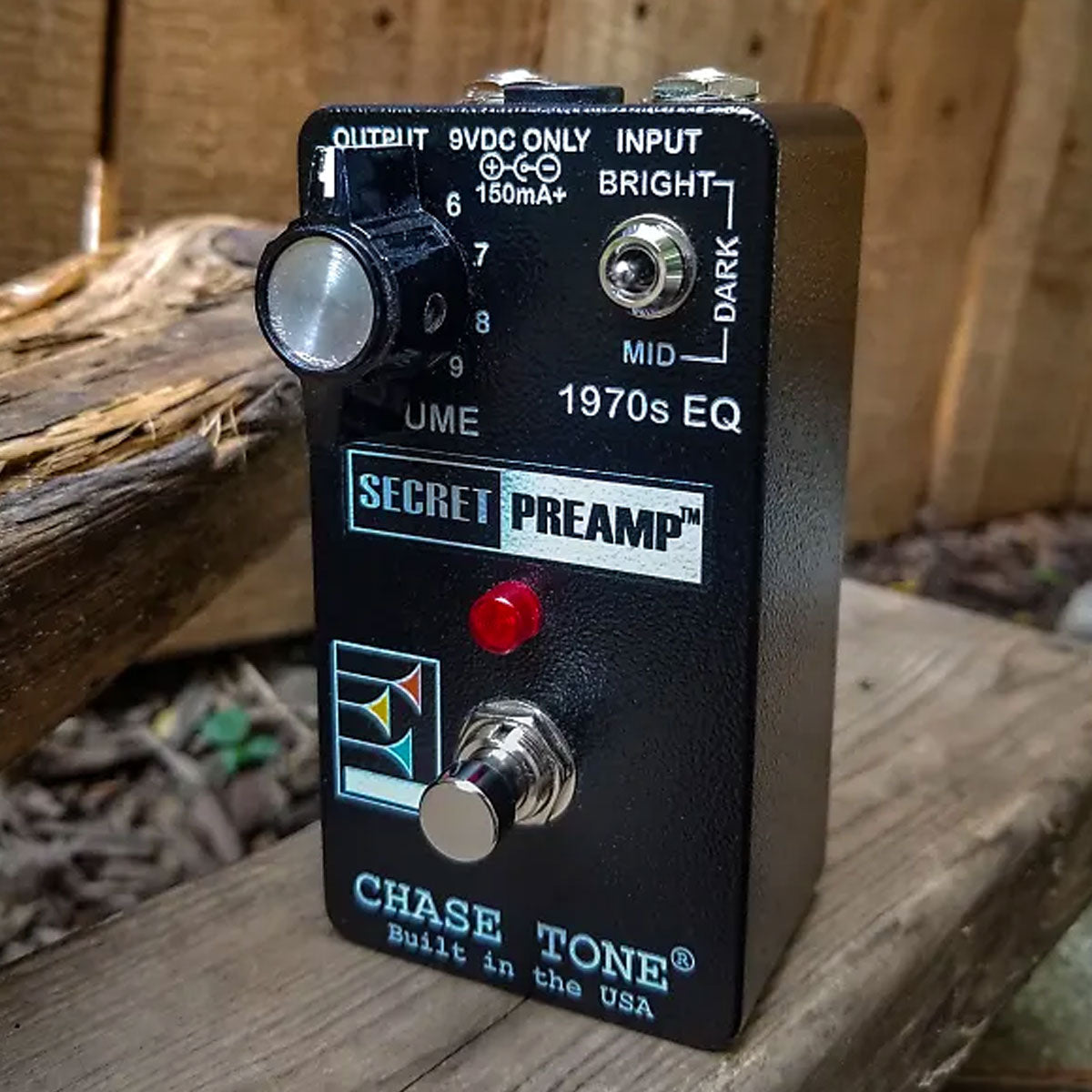 Chase Tone Secret Preamp Custom Black w late 70s EP3 Propeller knob