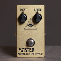 Seeker Electric Effects Pedaler Seeker Electric Effects Lineage Series MASTER Germanium Boost Gold tgt11