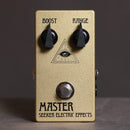 Seeker Electric Effects Pedaler Seeker Electric Effects Lineage Series MASTER Germanium Boost Gold tgt11