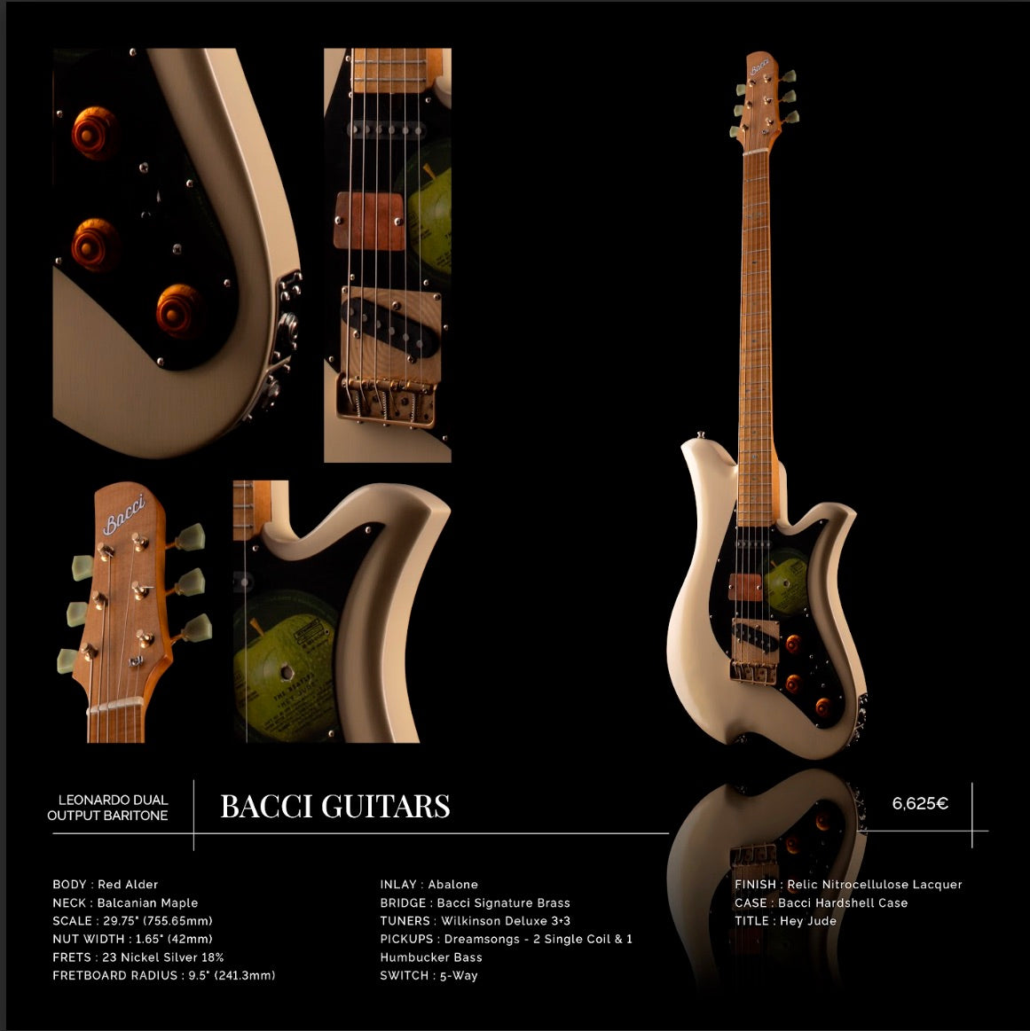 Bacci Leonardo Dual Output Baritone Hey Jude Special Edition