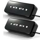 Fralin P90 with Alnico Rods Hum-Cancelling Set Black