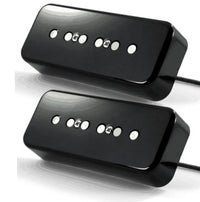 Fralin P90 with Alnico Rods Hum-Cancelling Set Black