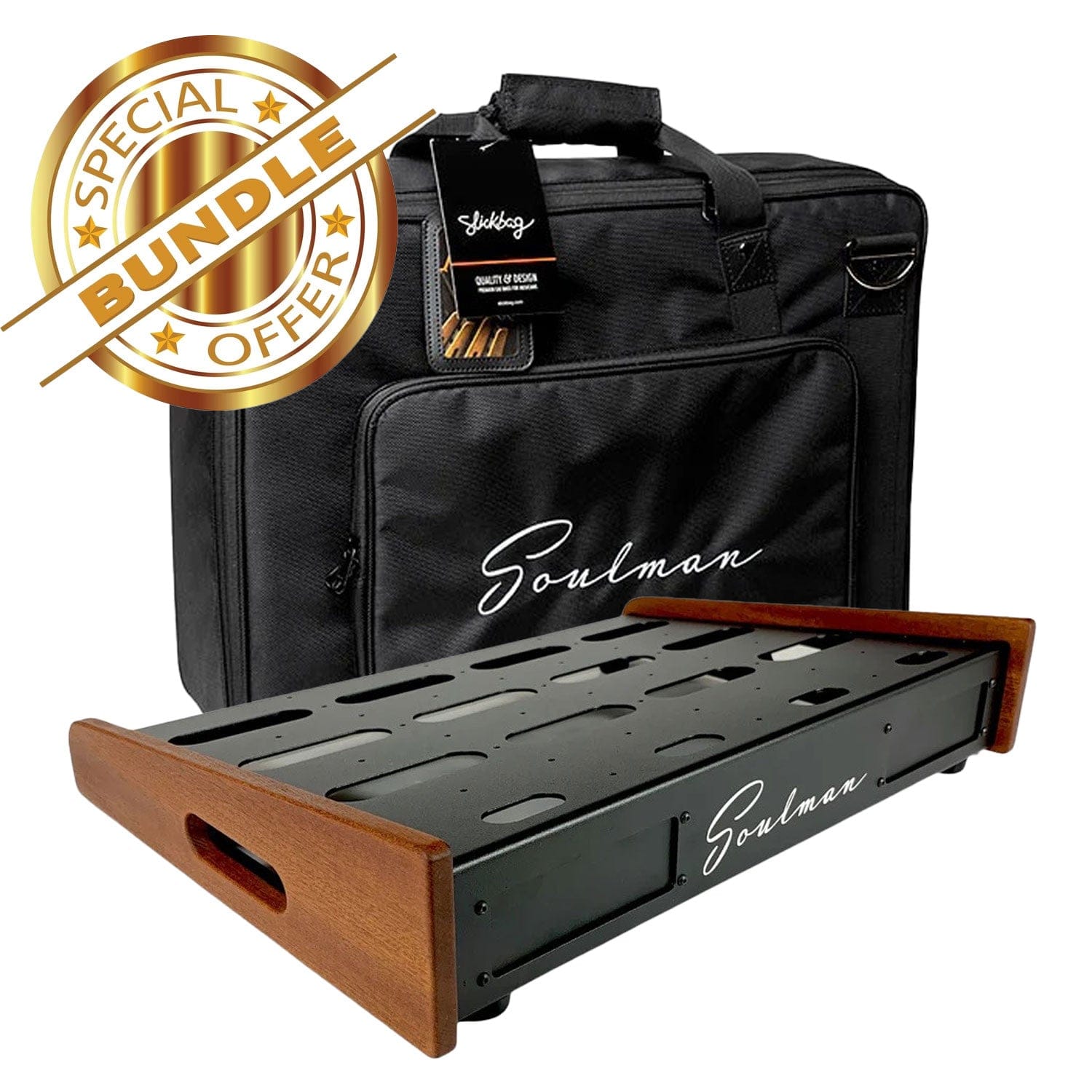 Soulman Pedalboards Stränginstrument Soulman M44 Pedalboard / Softcase BUNDLE tgt11