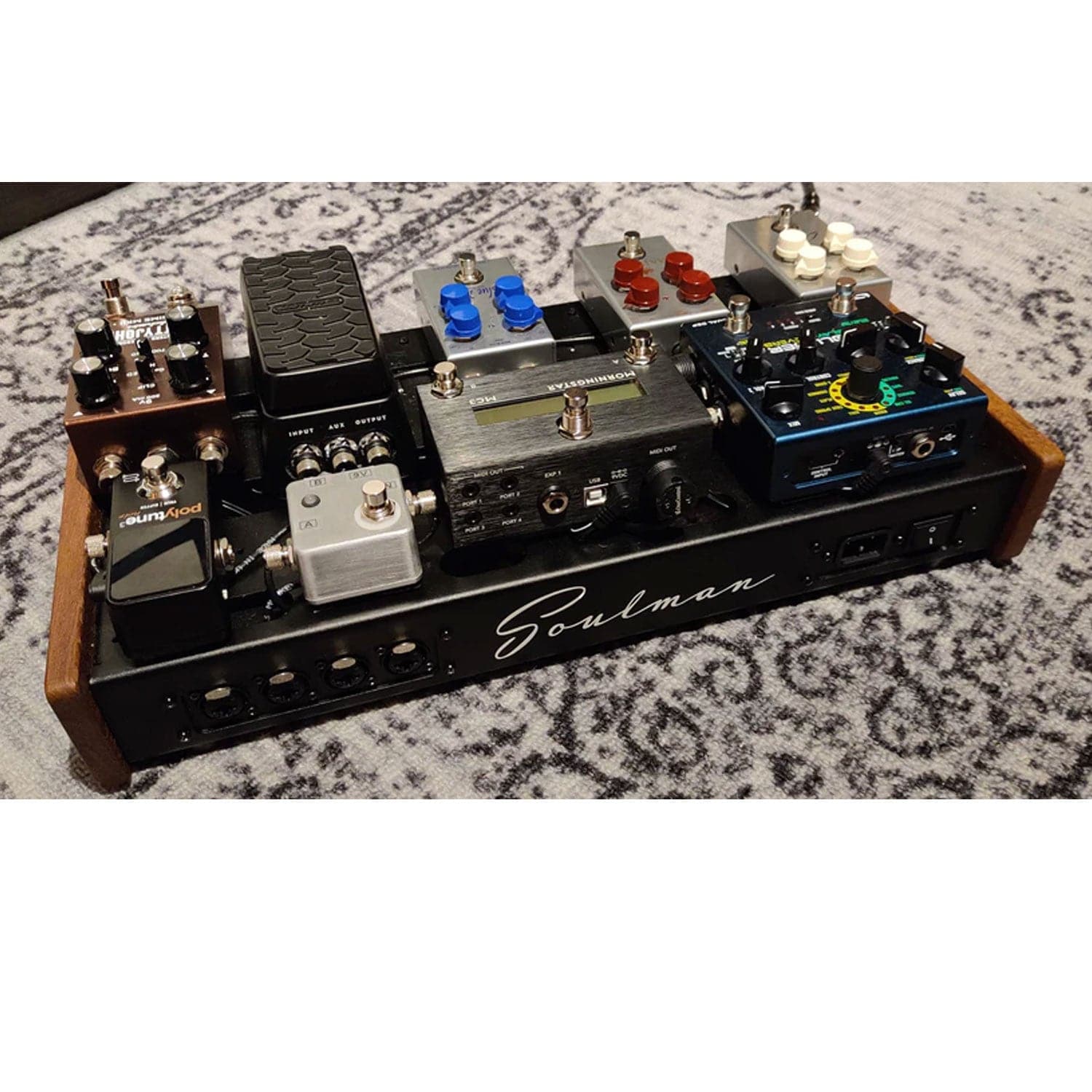 Soulman Pedalboards Tillbehör Soulman S44 Pedalboard (Mahogany tgt11