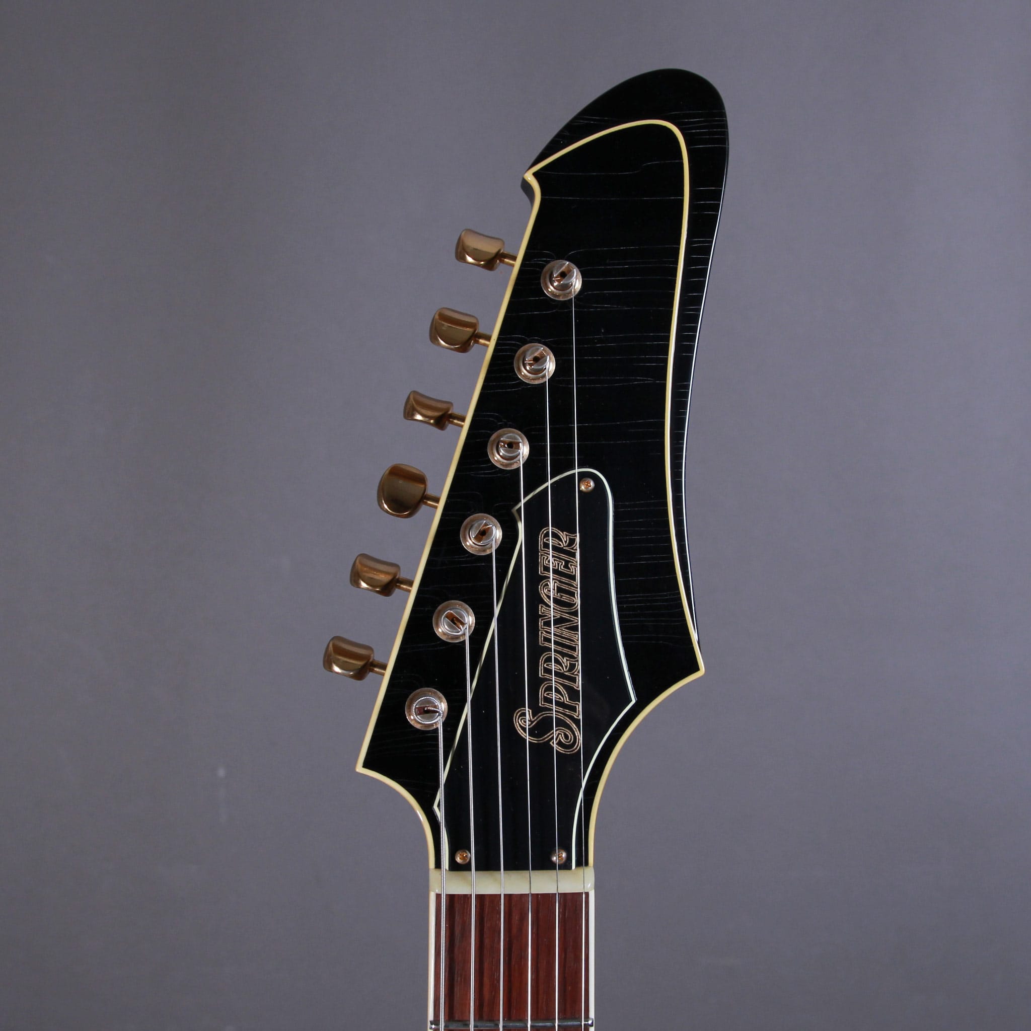 Springer Guitars Elgitarr Springer Guitars Firehawk Black / Gold tgt11