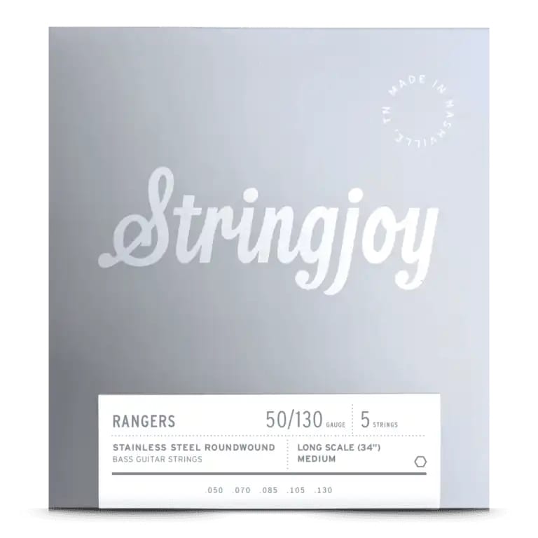 Stringjoy Bassträngar Stringjoy Rangers | Medium (50-130) 5 Stainless Steel Bass Strings tgt11