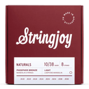 Stringjoy Strängar Stringjoy Naturals | Light (10-38) Phosphor Bronze Mandolin tgt11