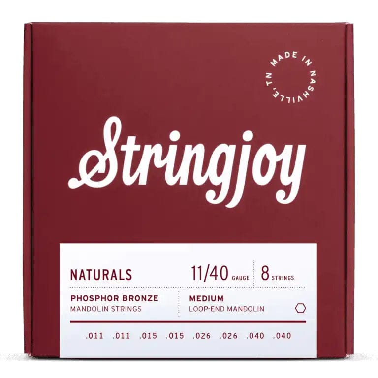 Stringjoy Strängar Stringjoy Naturals | Medium (11-40) Phosphor Bronze Mandolin tgt11