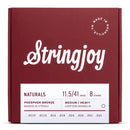Stringjoy Strängar Stringjoy Naturals | Medium/Heavy (11.5-41) Phosphor Bronze Mandolin tgt11