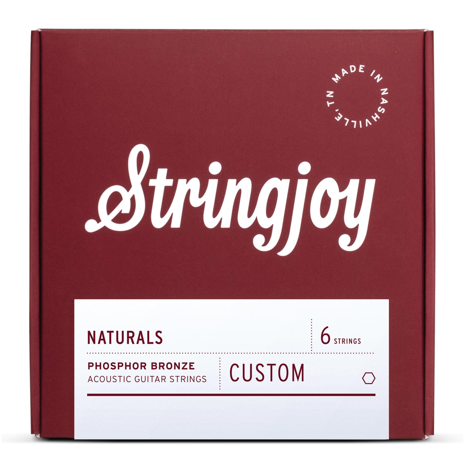 Stringjoy Stränginstrument Stringjoy Brights | Custom 6 String 80/20 Bronze Acoustic Guitar tgt11