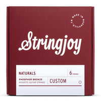 Stringjoy Stränginstrument Stringjoy Brights | Custom 6 String 80/20 Bronze Acoustic Guitar tgt11