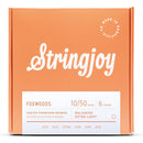Stringjoy Stränginstrument Stringjoy Foxwoods | Extra Light (10-50) Coated Phosphor Bronze Acoustic Guitar tgt11