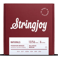Stringjoy Stränginstrument Stringjoy Naturals | Medium (13-56) Phosphor Bronze Acoustic Guitar tgt11