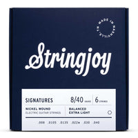 Stringjoy Stränginstrument Stringjoy Signatures | Balanced Extra Light (8-40) Nickel Wound Electric tgt11