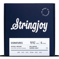 Stringjoy Stränginstrument Stringjoy Signatures | Balanced Super Light (9-42) Nickel Wound Electric tgt11