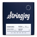 Stringjoy Stränginstrument Stringjoy Signatures | Baritone Balanced Medium (14-64) Nickel Wound Electric tgt11
