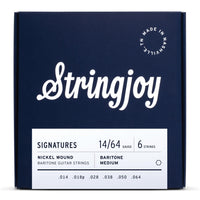 Stringjoy Stränginstrument Stringjoy Signatures | Baritone Balanced Medium (14-64) Nickel Wound Electric tgt11