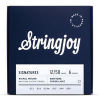 Stringjoy Stränginstrument Stringjoy Signatures | Baritone Balanced Super Light (12-58) Nickel Wound tgt11