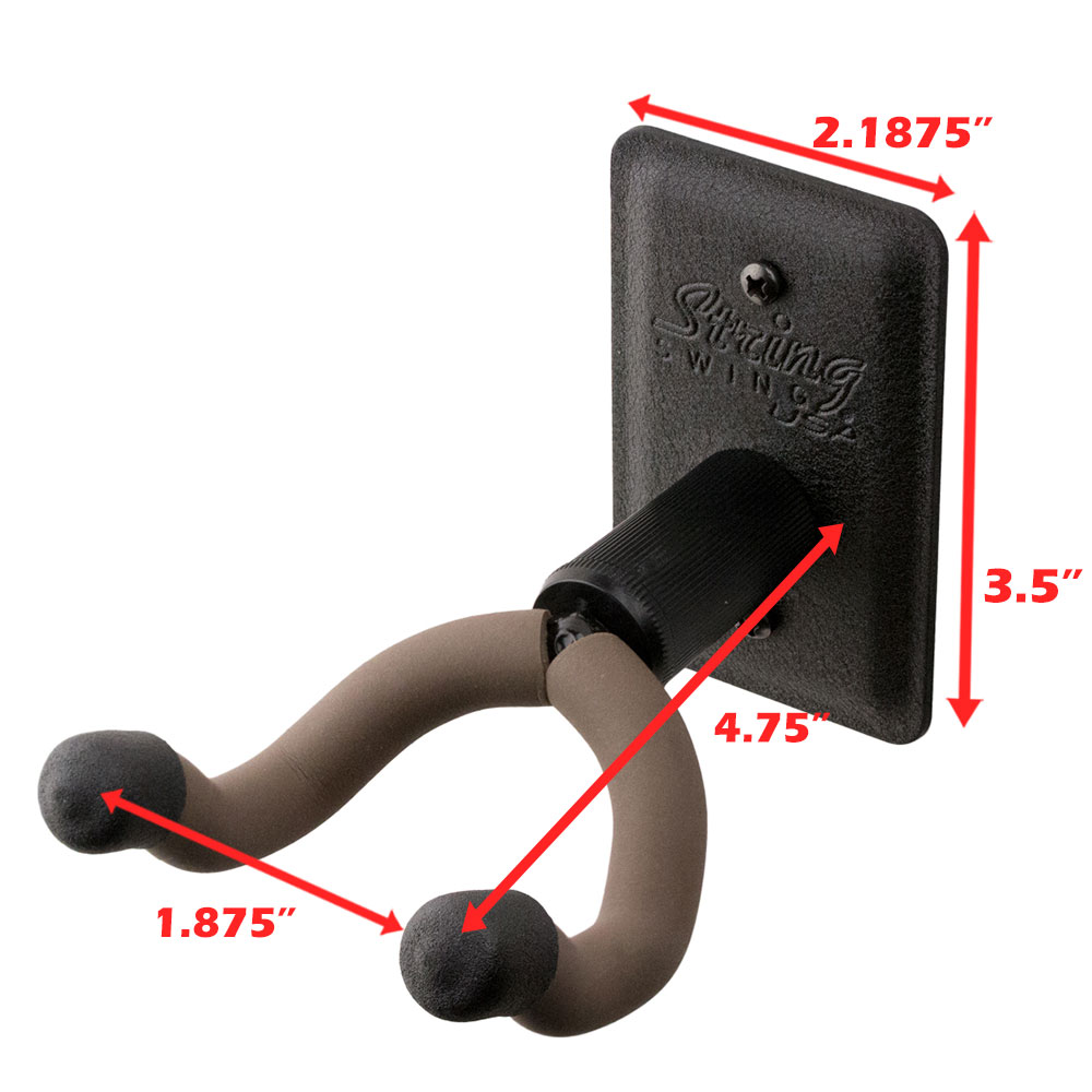 String Swing Guitar Hanger Black CC11K