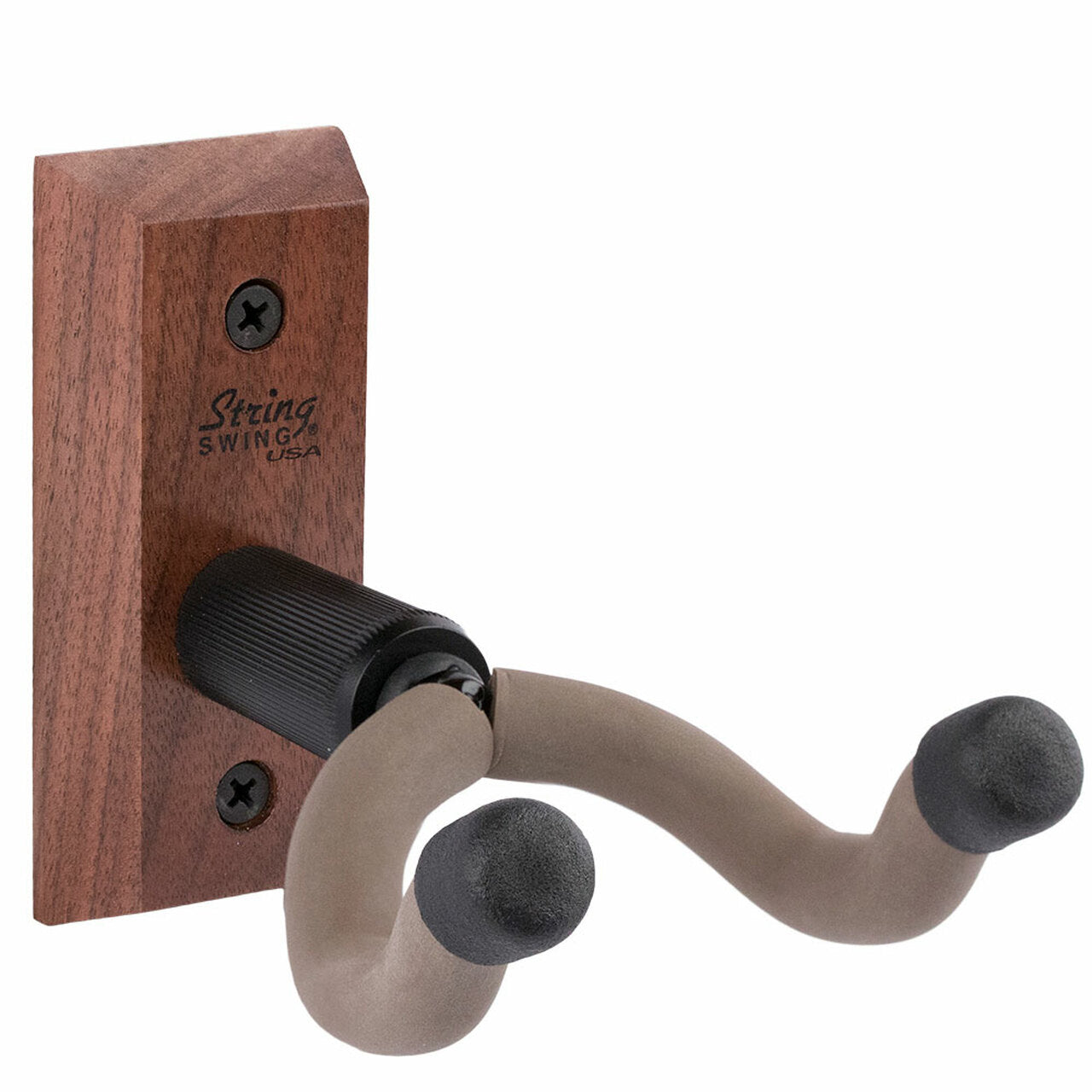 String Swing Wall Mount for Acoustic &amp; Electric Guitars CC01K Black walnut