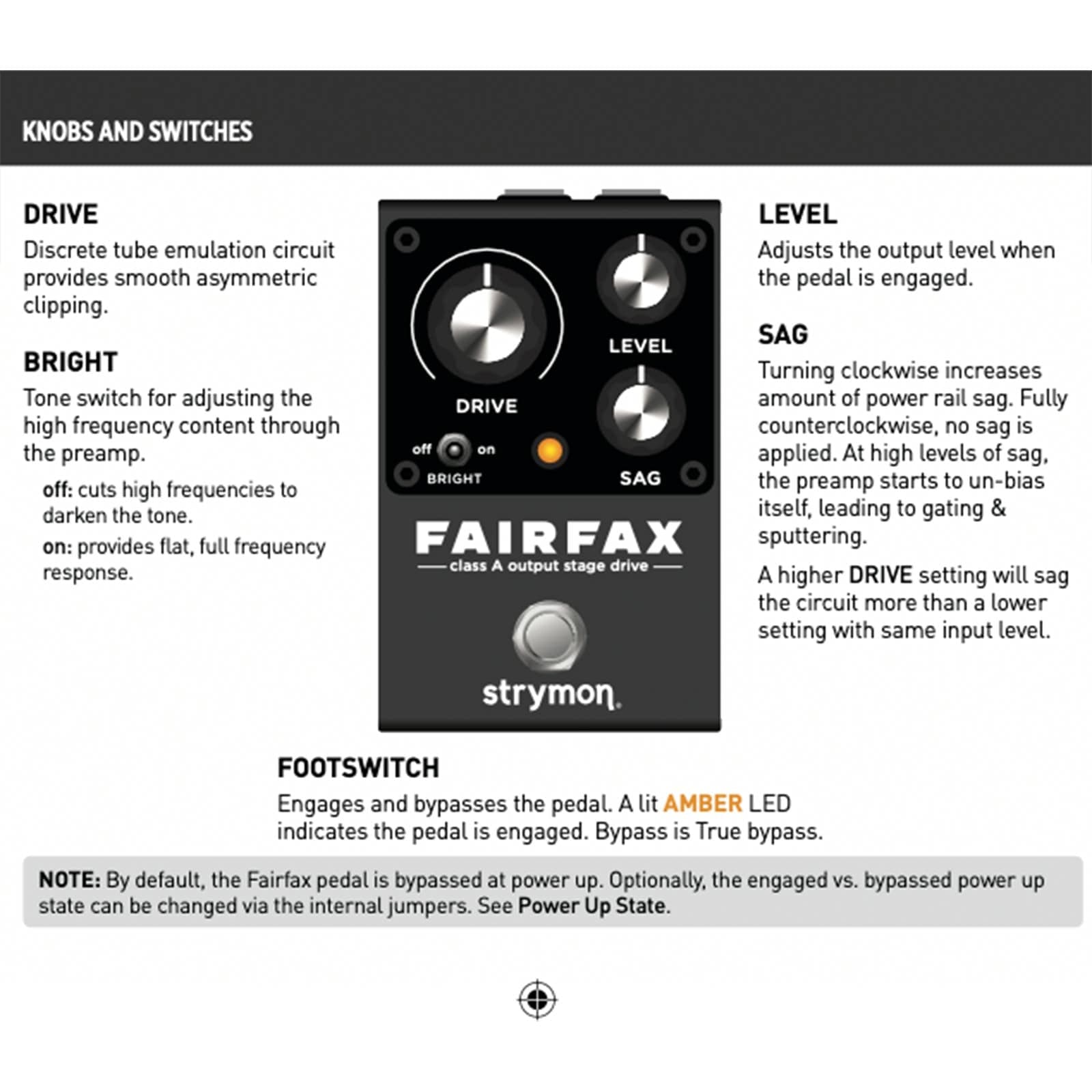 Strymon Strymon Fairfax Class A Output Stage Drive tgt11