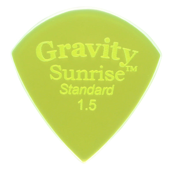Gravity Picks Sunrise Standard 3.0 mm Polished w Multi-Grip Hole