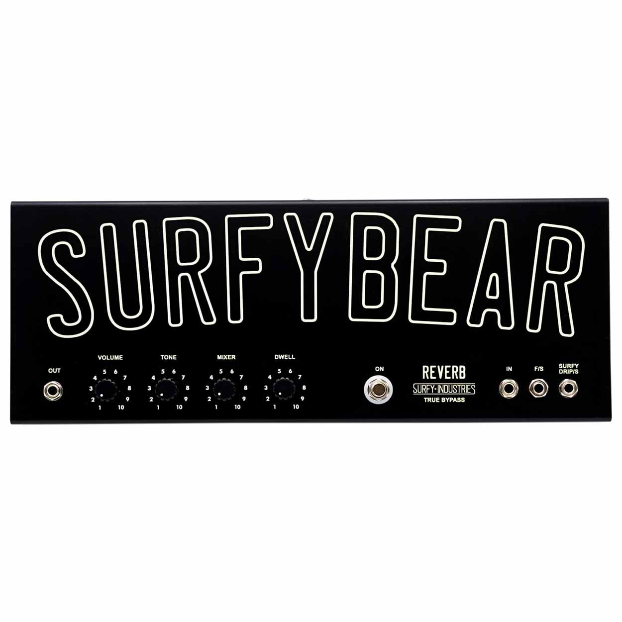 Surfy Industries SurfyBear Pedal Metal V2 Black w/ SurfyPan