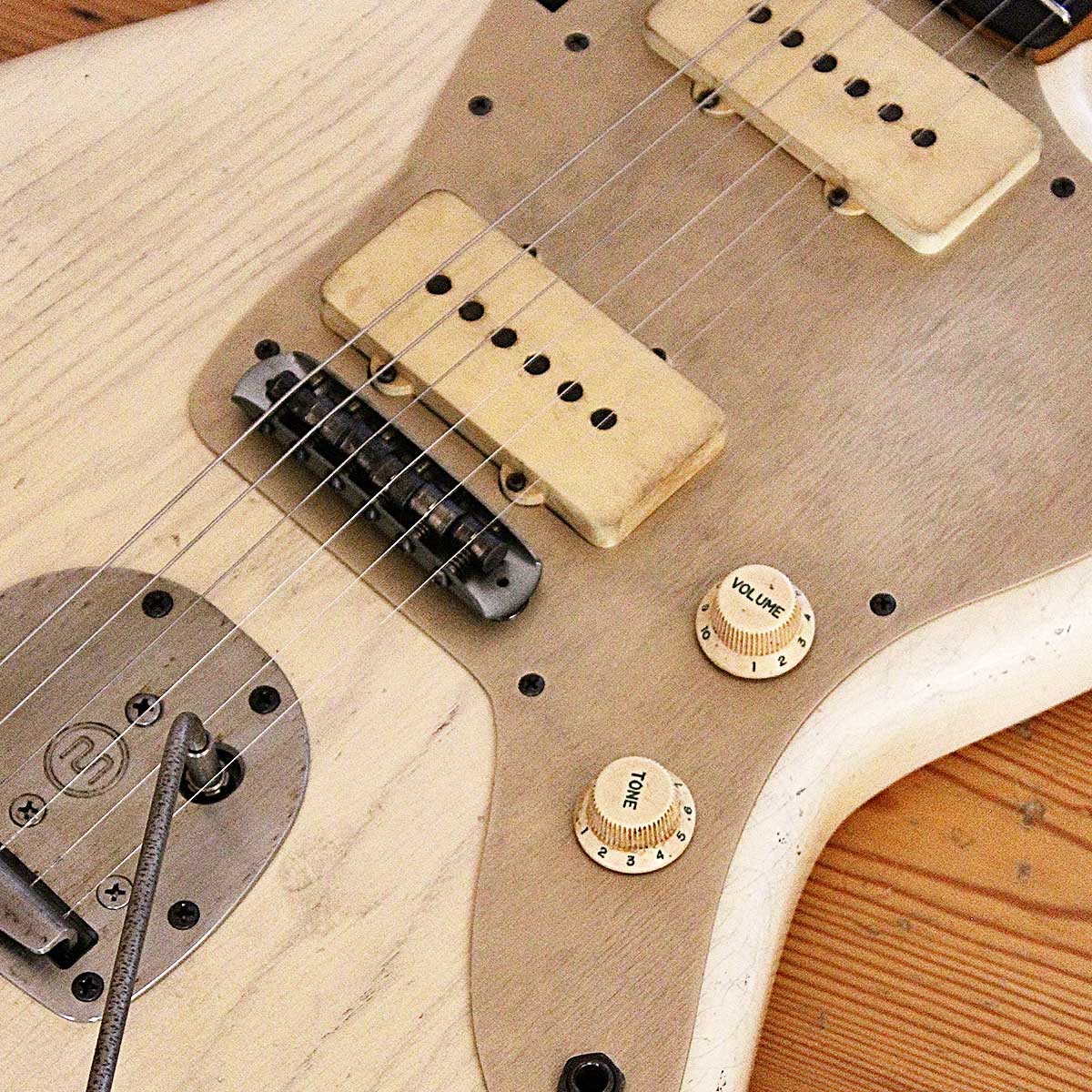TGT11 M.B. Guitars 59 JM Offset White blonde Swamp Ash tgt11