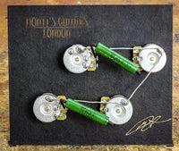 TGT11 Monty*s Les Paul 50´s Wiring Loom Kit With 0.022 Caps Short Shaft pots tgt11