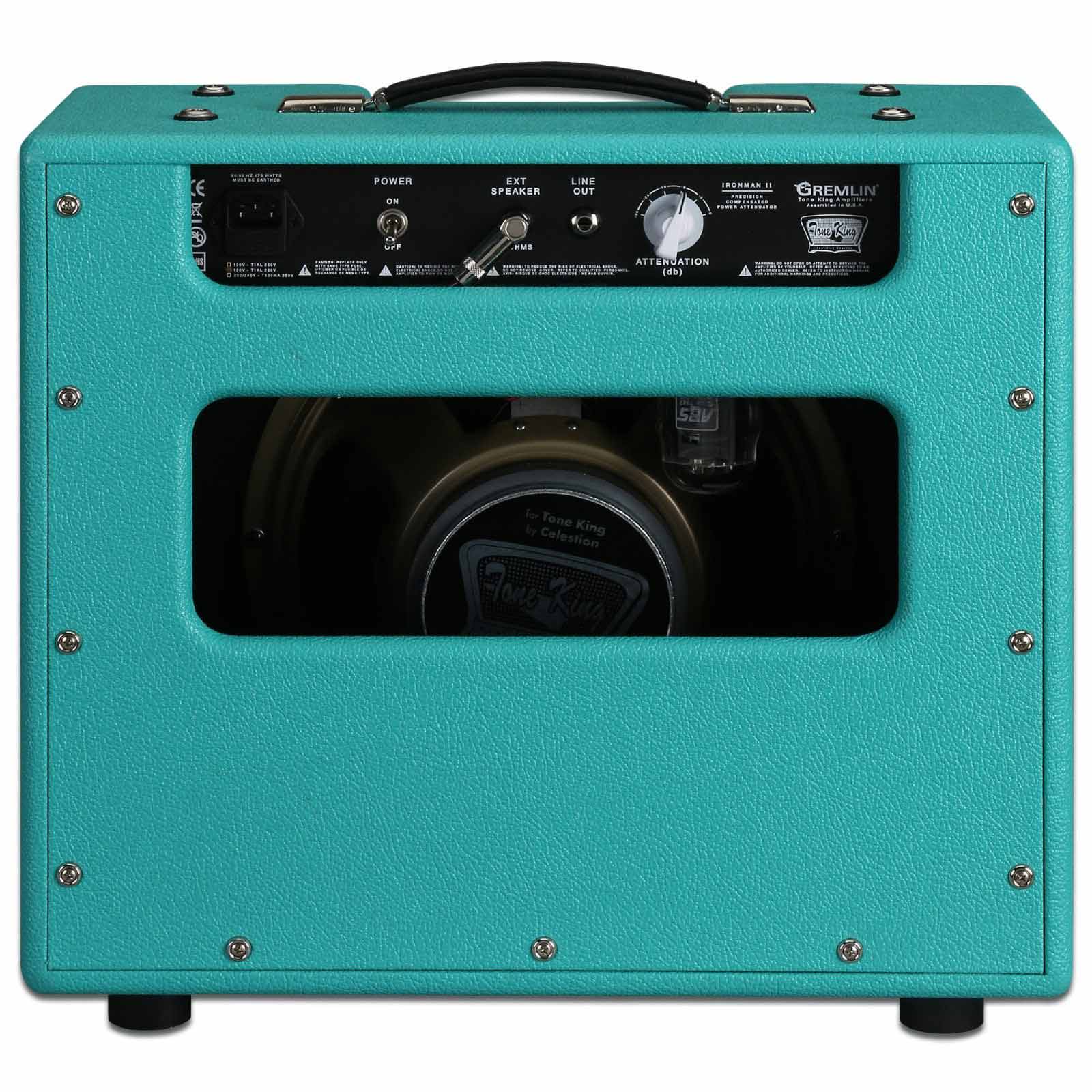 Tone King Förstärkare Tone King Gremlin 5-watt 1x12 Tube Combo w/Attenuator - Turquoise tgt11