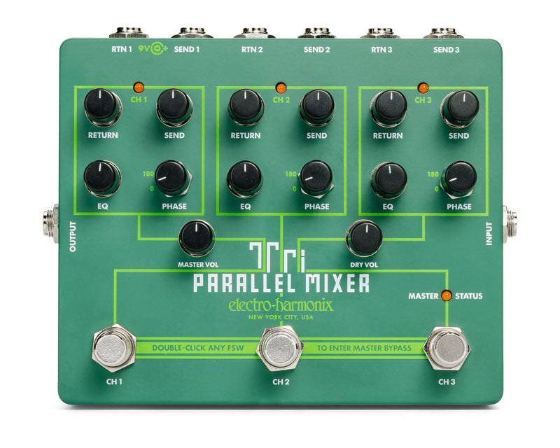 Electro Harmonix Tri Parallel Mixer Effects Loop Mixer/Switcher