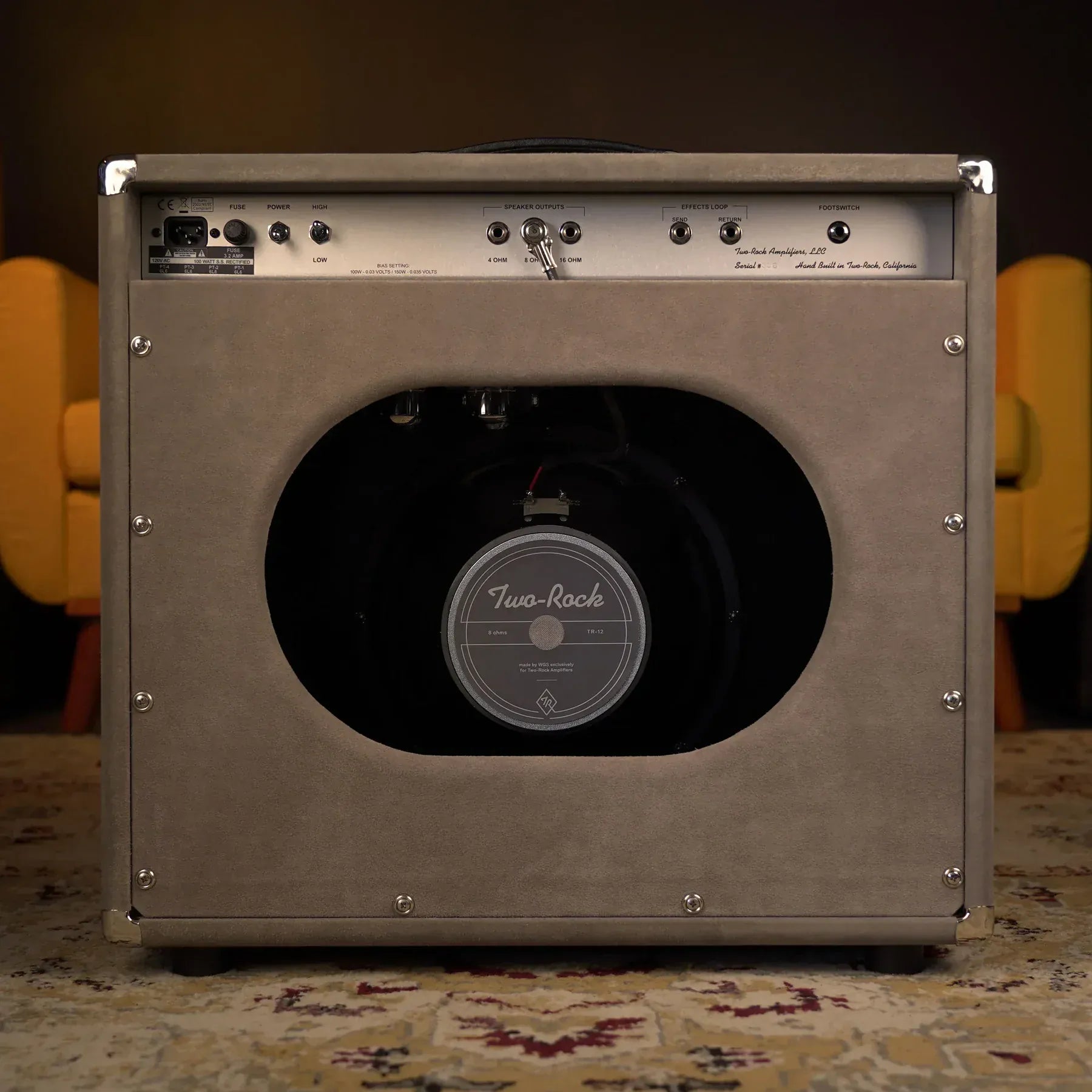 Two-Rock Förstärkare Two-Rock Silver Sterling Signature 100 Watt Combo Suede tgt11