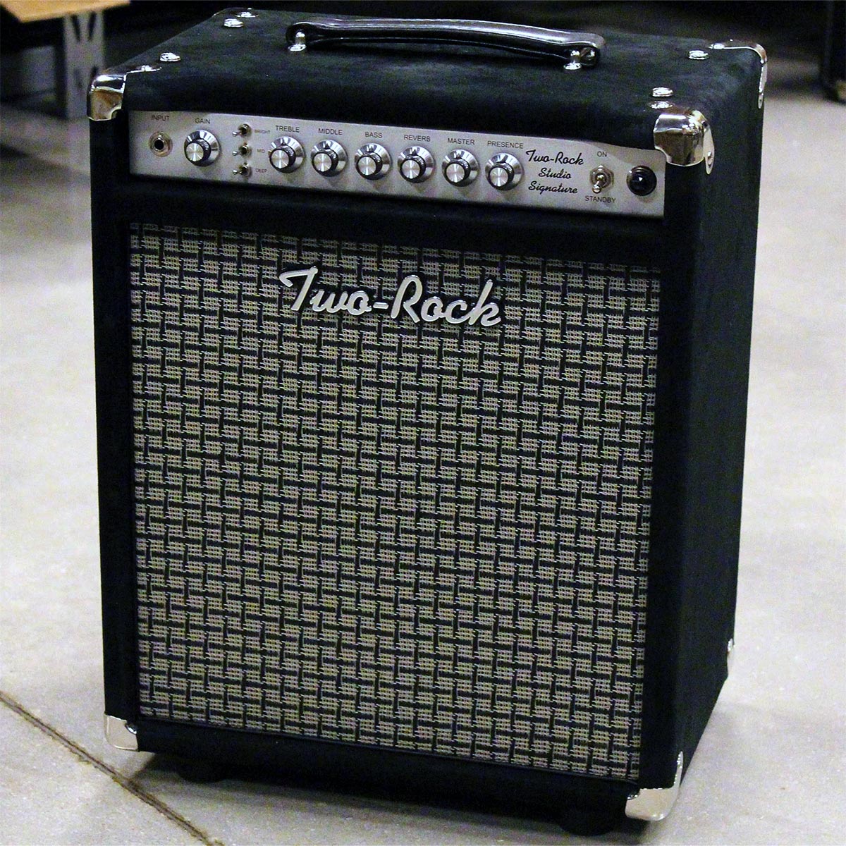 Two-Rock Studio Signature 1x12 Combo Amplifier, Black Suede, Silverface